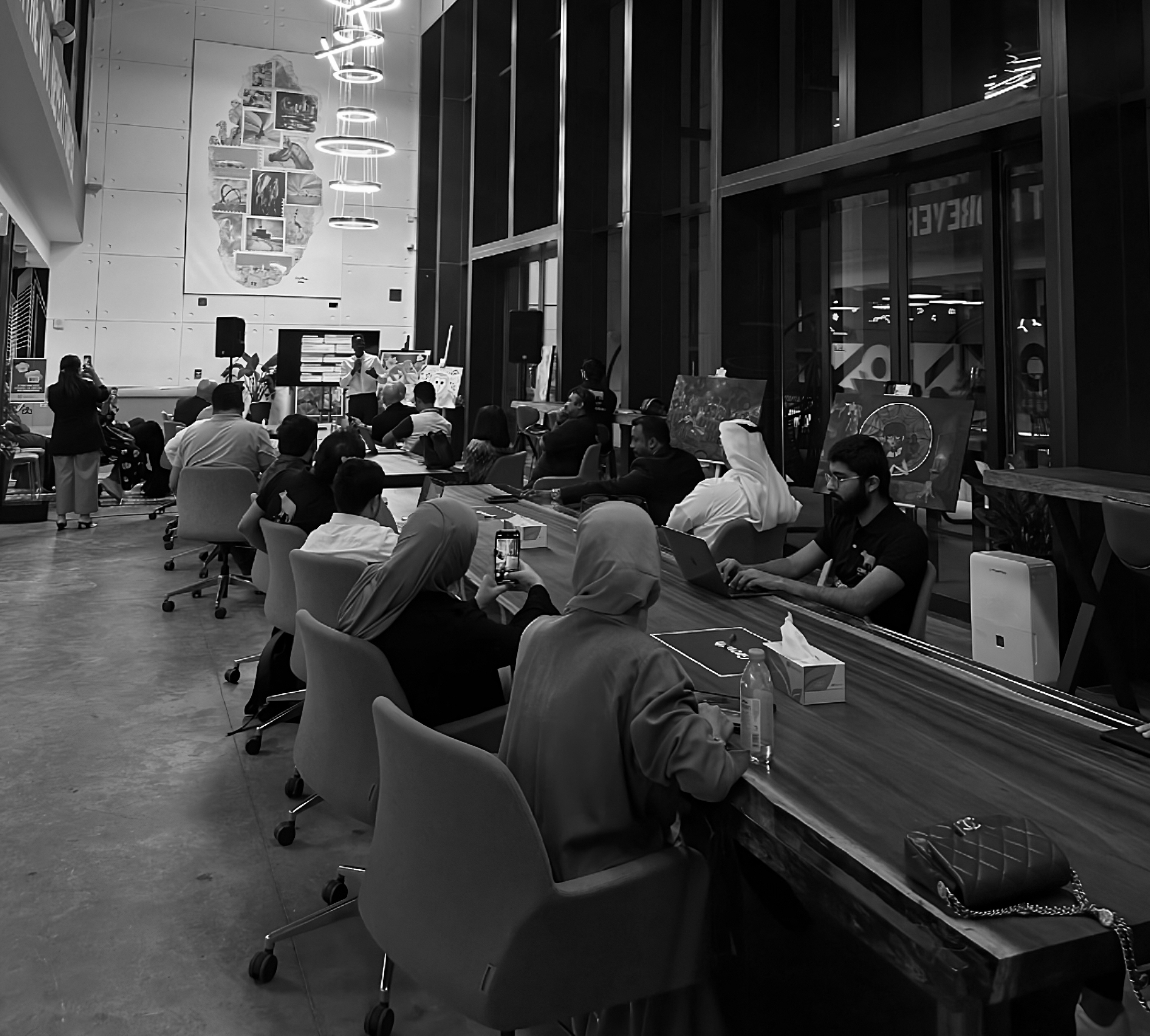 Participants at the first AI TownSquare in Doha